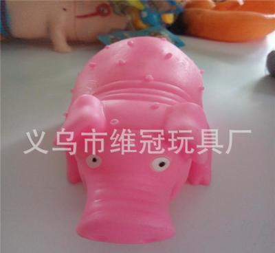 厂家直销批发 搪胶玩具发声惨叫猪 怪叫 发泄产品 整蛊发泄玩图片_高清图_细节图-义乌市维冠玩具厂 -